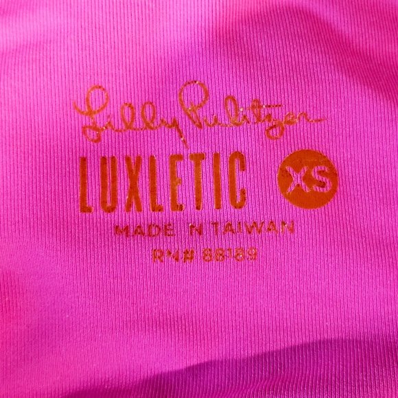 Lilly Pulitzer, Luxletic High Rise Leggings, Black with Logo Stripe, Sz XS, NWOT - Picture 11 of 13